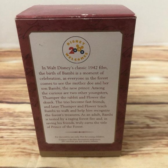 Hallmark Keepsake "The Newborn Prince" Bambi DISNEY Christmas Ornament 2000 - Picture 12 of 15